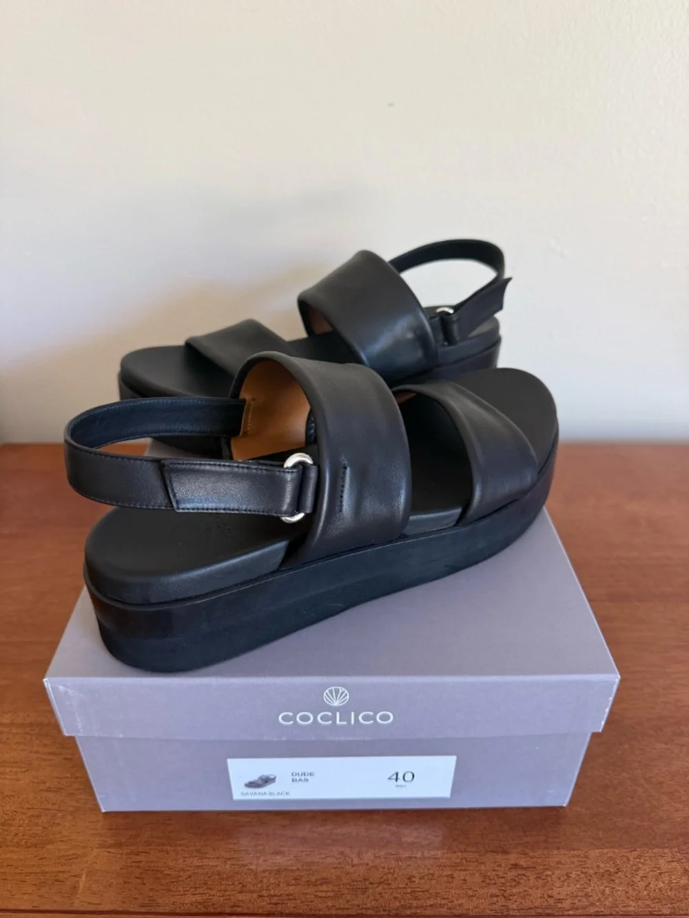Coclico Dude Wedge Savana Black